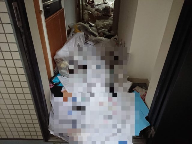 ゴミ屋敷の玄関