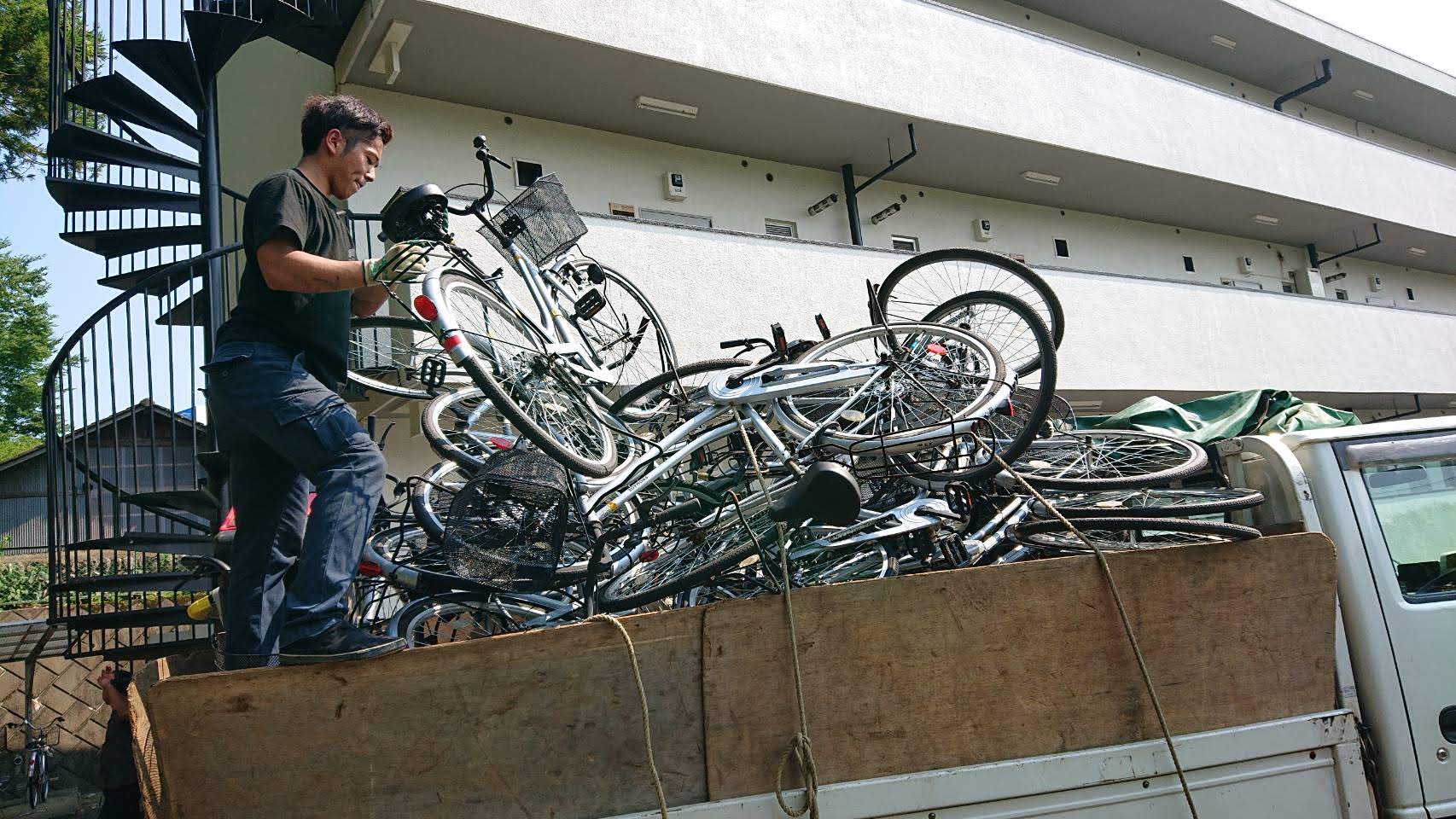 自転車２４台を羽村市で無料回収＆有料回収してきました！